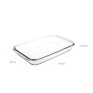 Tava de copt Ibili 480740, 2.9L, 40x23 cm, potrivita pentru cuptor si microunde - Img 3