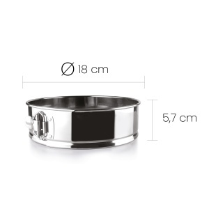 Tava de copt IBILI desmontabila inox 18 cm - Img 3
