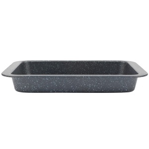 Tava de copt Salter Megastone, 36 cm, carbon, antiaderenta