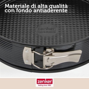 Tava de copt Zenker Black-Metallic cu fund plat 26 cm, antiaderenta, rezistenta la caldura - Img 6