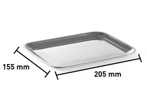 Tava de servire HENDI, inox, 205x155x10mm, usor de curatat, finisaj satinat - Img 2