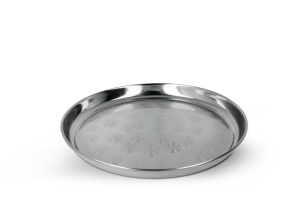 Tava de servire Metaltex - 32cm, din otel inoxidabil, bruchsicher, argintie