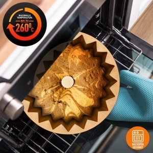 Tava Gugelhupf NutriChef 23 cm - Aluminiu cu Antiaderent, Design Elegant, 1.8L - Img 6
