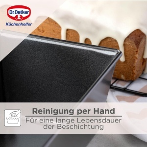 Tava pentru copt Dr. Oetker Classic 25 cm, otel, antiaderenta, capacitate 1600 ml - Img 5