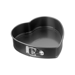 Tava pentru copt Kaiser Springform Herz Classic, 26 cm, neagra