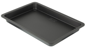 Tava pentru gratar si sufleu Zenker 42x29 cm, antiaderenta, neagra