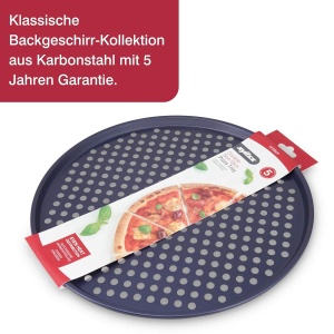 Tava pentru pizza Zyliss E980204, Carbonstahl, Antiaderenta, Albastru - Img 6
