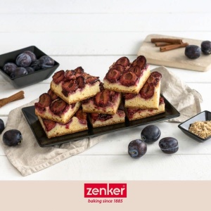 Tava pentru prajituri Zenker Pflaumenkuchenblech, 42 x 29 cm, antiaderenta, neagra - Img 2