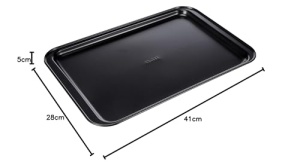 Tava pentru rulada IBILI Moka 41x28x5 cm otel negru antiaderenta - Img 5
