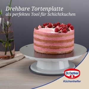 Tava rotativa Dr Oetker O 275 cm pentru decorarea torturilor albgri - Img 4