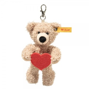 Teddy Bear Steiff Fynn 12cm bej cu inima rosie, jucarie din plus