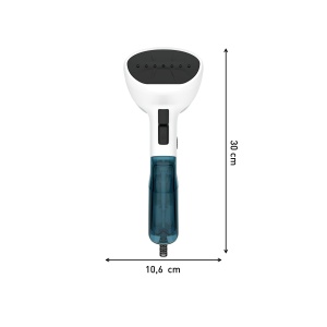 Tefal DT6130 Access Steam First Perie cu abur | Design usor | Timp de incalzire de 15 secunde | 1300 wati | Debit continuu de abur: 20 g/min. | Distrugerea germenilor | 70 ML |18,4 x 10,6 x 30 cm | Alb/Albastru - Img 7