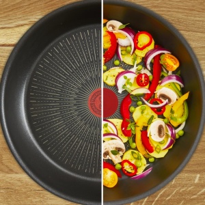 Tefal Ingenio Preference On, set de vase de gatit, 15 bucati, otel inoxidabil, acoperire antiaderenta sigura, stivuibil, economie de spatiu, afisare a temperaturii, inductie, L9749802 - Img 6