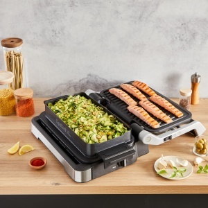 Tefal OptiGrill XL Accesorii Tava de copt, compatibila cu OptiGrill 2-in-1 XL, OptiGrill cu functie de cuptor expand, aluminiu turnat sub presiune cu acoperire antiaderenta, negru, XA735810 - Img 4