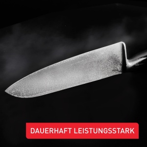 Tefal Precision 3 buc. Set de cutite, cutit de bucatar 15 cm, cutit universal 12 cm, cutit de curatat 9 cm, cele mai ascutite cutite, unghi de lama de 22deg, tehnologie de intarire a ghetii, model de valuri, otel inoxidabil, K289S334 - Img 3