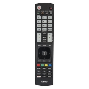 Telecomanda universala Hama pentru televizoare LG, infrarosu, 52 butoane, neagra