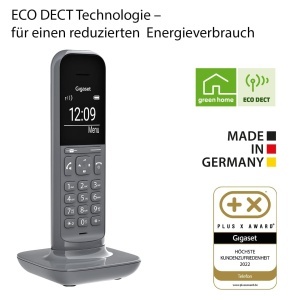 Telefon DECT Gigaset CL390HX, design elegant, gri, compatibil cu routere - Img 5