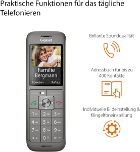 Telefon fara fir Gigaset CL660HX, design modern, display colorat, compatibil cu routere - Img 4