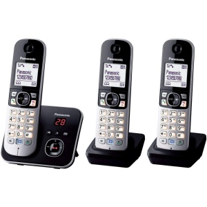Telefon fara fir Panasonic KX-TG6823, cu robot telefonic si ecran ergonomic