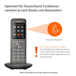 Telefon fix fara fir Gigaset CL660 display color TFT design modern culoare anthracit-metallic - Img 2