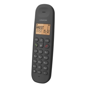 Telefon fix fara fir Logicom Iloa 100, 300 m raza, 7h convorbire, negru - Img 3