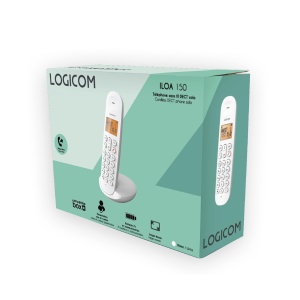 Telefon fix fara fir Logicom ILOA 150, 4 linii, alb, autonomie 7h - Img 7