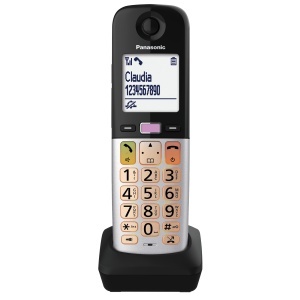 Telefon Panasonic KX-TGUA40EXB Negru-Argintiu Compatibil cu Aparate Auditive Display LCD 21 - Img 3