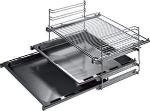 Teleskopauszug pentru cuptor Siemens HZ438301, 42 cm, metalic, robust