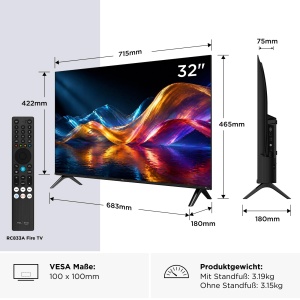 Televizor QLED TCL 32V5D 32 inch, Full HD, Smart TV, HDR - Img 12
