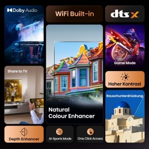 Televizor Smart Hisense 40E4QT, 40 inch, Full HD, Dolby Audio, Game Mode - Img 3