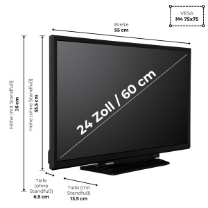 Televizor Smart LED Toshiba 24WF3F63DAR, 24 inch, HD, HDR, Alexa integrat - Img 4