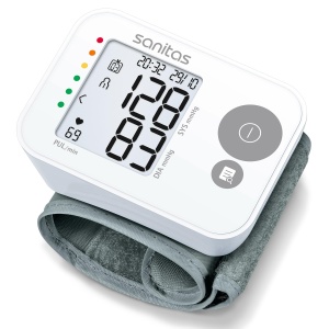 Tensiometru digital de incheietura Sanitas SBC 22, complet automat, detectare aritmii, 2x60 memorii