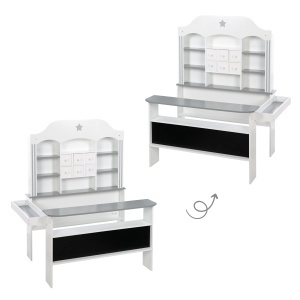 Teren de joaca pentru copii Roba Candyshop, cu accesorii, alb, 120.5x107x95 cm - Img 7