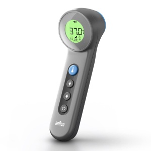 Termometru Braun Sensian 7 BNT400 3-in-1 ContactContactless Tehnologie Age Precision Display Colorat - Img 7
