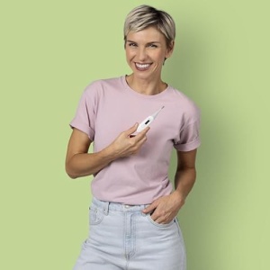 Termometru clinic digital Ecomed by medisana TM-60E, termometru rezistent la apa cu varf flexibil, cu functie practica de memorie, pentru bebelusi, copii si adulti - Img 4