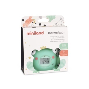 Termometru de baie Miniland Unisex cu functie de ceas si semnalizare temperatura - Img 3