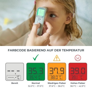 Termometru digital Nuvita 2075 pentru frunte si ureche, masurare rapida, 4 moduri - Img 6