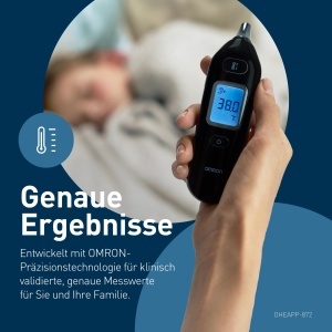 Termometru digital OMRON Gentle Temp 533 Negru Masurare rapida 1 secunda - Img 3