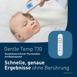 Termometru digital OMRON Gentle Temp 730 contactless pentru frunte cu senzor de distanta si memorie - Img 2
