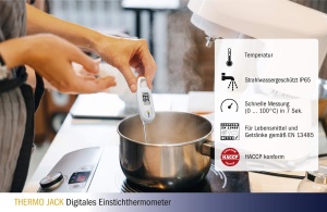 Termometru digital TFA Dostmann Thermo Jack, alb, abwaschbar - Img 5