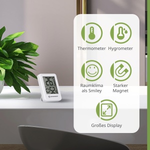 Termometru Hygrometru Bresser 6 Set Digital, Control Umiditate, Montaj Versatil - Img 2