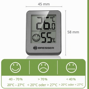 Termometru si Higrometru BRESSER ClimaTemp 6er-Set, 6 unitati - Img 4