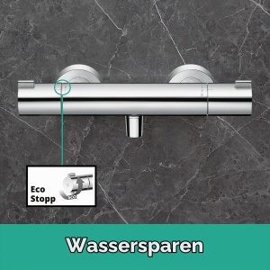 Termostat de dus hansgrohe Ecostat 1001 CL, crom, cu SafetyStop si EcoStop - Img 5