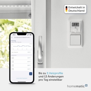 Termostat de perete Homematic IP cu iesire pentru intrerupatoare, 230V - Img 3
