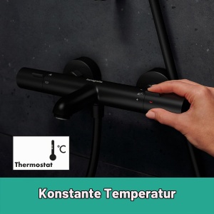 Termostat pentru cada hansgrohe Ecostat Fine, mattschwarz, cu SafetyStop - Img 9