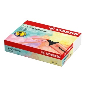 Textmarker STABILO BOSS ORIGINAL Pastel, 14 culori, 2-5 mm - Img 9