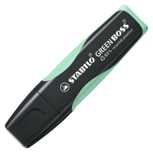 Textmarker STABILO GREEN BOSS - 83 plastic reciclat, 2 strichuri, culori pastel - Img 2
