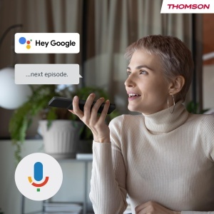 Thomson 43 inch (109cm) QLED Central Stand Google Smart TV, Wi-Fi, Dolby Audio, Bluetooth 5.1, Tuner triplu (cablu/satelit/antena), HDMI, CI+, Panou A+ - 43QG5C14 - Img 8