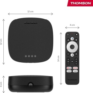 THOMSON Google TV Streaming Box Plus 270, Difuzor integrat pentru control vocal, Netflix, Disney+, 4K UHD, Streaming prin WiFi, Google Cast, Memorie 32GB - Img 3