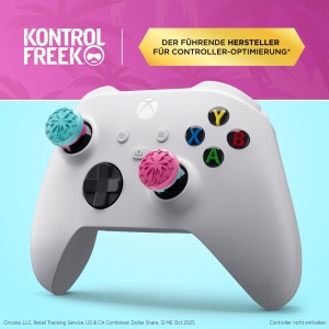Thumbsticks KontrolFreek Action Adventure pentru Xbox Series XS, Heist Edition, Rosa si Albastru - Img 2